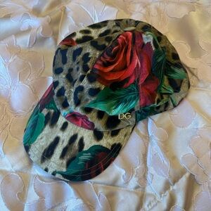 Dolce & Gabbana Multicolor Floral Leopard Hat